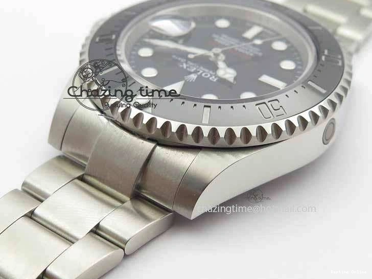 0207 Soft Sea Dweller 126600 43mm SS BP Maker Black Dial On SS Bracelet A 3656